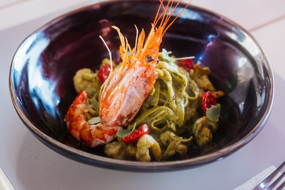 Seafood & lobster pasta